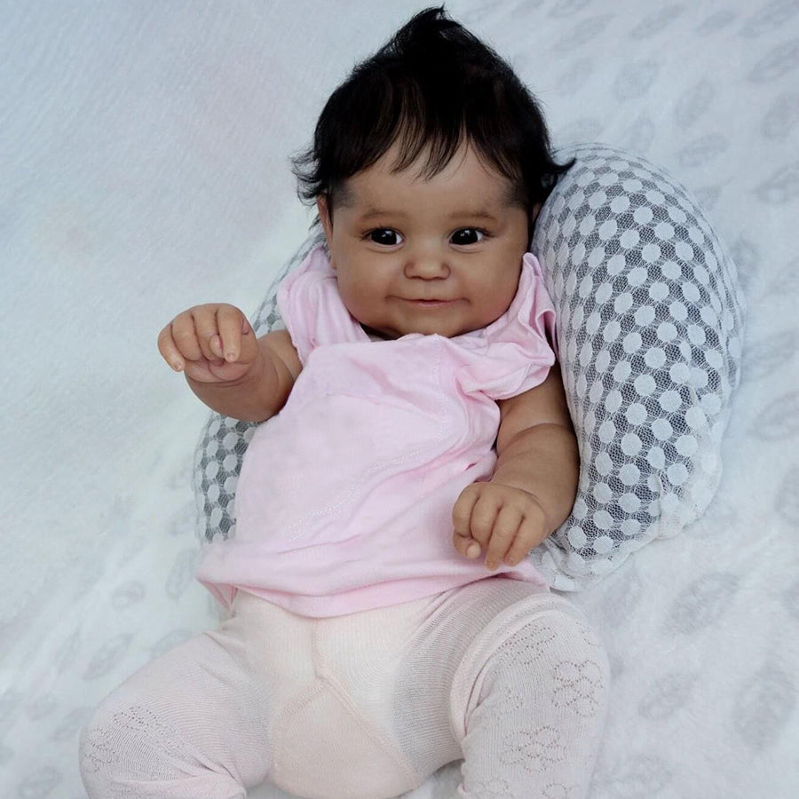Ada 20 Zoll dunkelhäutige Reborn babypuppen-Maddie