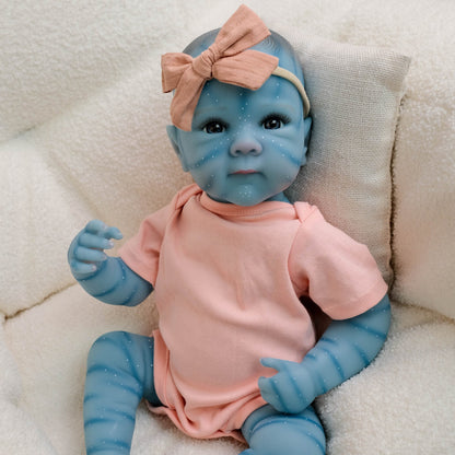 18 Zoll Bettie Reborn Baby Avatar mit offenen Augen in rosa Outfits