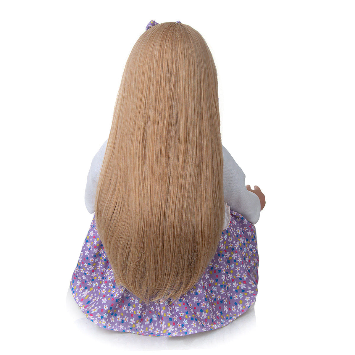 24 Zoll offene Augen lange Haare Reborn Zwillinge Baby Mädchen