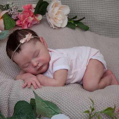 20 Zoll Meroy Geschlossene Augen Reborn Puppen Mädchen-Laura