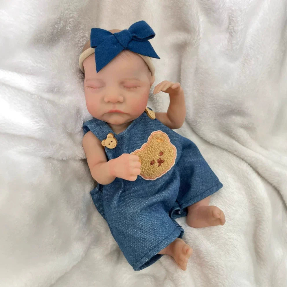 30cm Realistische schlafende Mini Reborn Puppen Junge-Levi