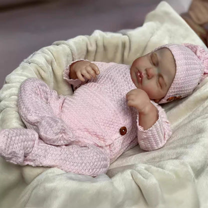 20 Zoll geschlossene Augen rosa Kleidung Reborn Baby-Loulou