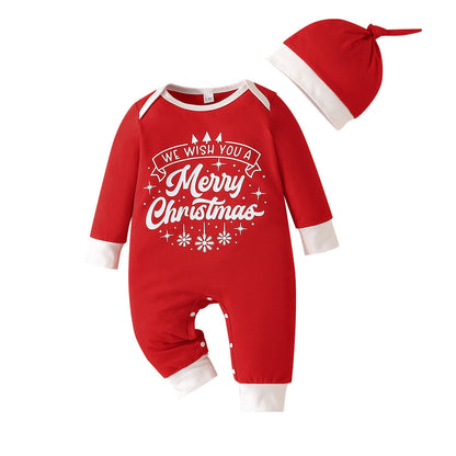 Weihnachtsstrampler und Mütze 2-teiliges Set für 22-24 Zoll Reborn-Puppen
