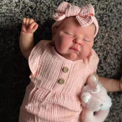 20 Zoll Yvette lebensechte wiedergeborene Babypuppen- Peaches