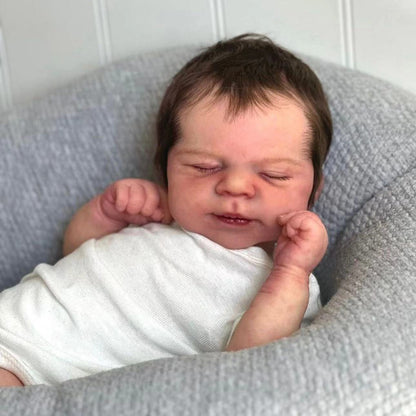 19 Zoll realistische Verne Geschlossene Augen Reborn Puppe-Pascale