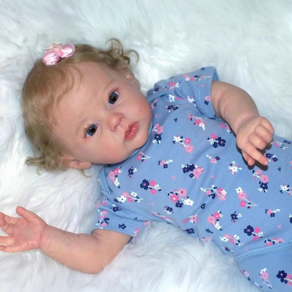 20 Zoll offene Augen blonde Haare realistische Reborn Puppen-Rabe