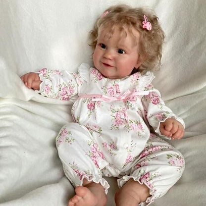 20 Zoll lebensechte Lucy Reborn Babypuppen mit offenen Augen und blondem Haar-Maddie