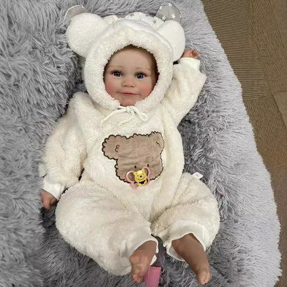 24 Zoll lebensechte Vicky mit offenen Augen Reborn Baby-Maddie