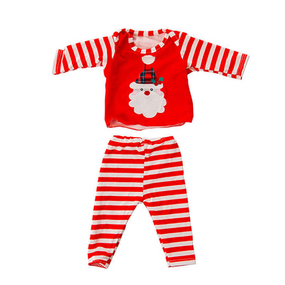 Weihnachtspuppenkleidung für 18 Zoll Reborn-Puppen
