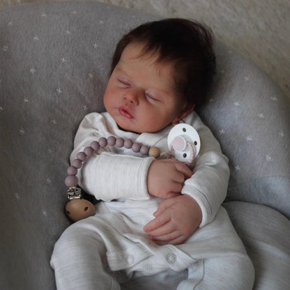 19 Zoll lebensechte geschlossene Augen weicher Körper Reborn Puppe-Zain