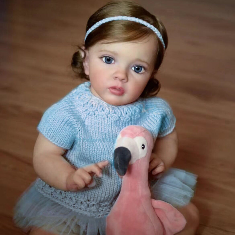 24 Zoll/60 cm realistische Cara Reborn Puppen mit offenen Augen - Missy