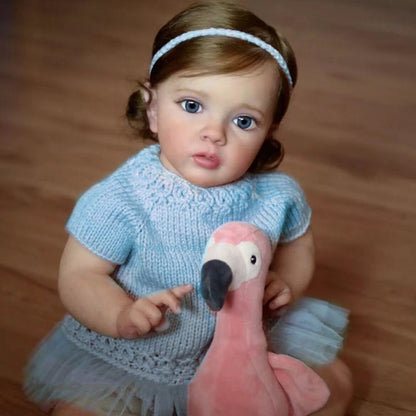 24 Zoll/60 cm realistische Cara Reborn Puppen mit offenen Augen - Missy