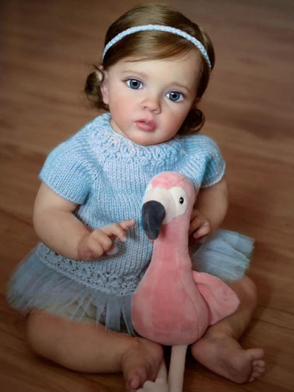 24 Zoll/60 cm realistische Cara Reborn Puppen mit offenen Augen - Missy