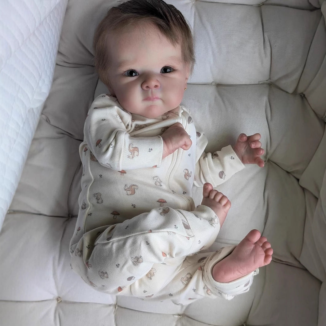 18 Zoll offene Augen kurze Haare Stoffkörper Reborn Puppe-Bettie