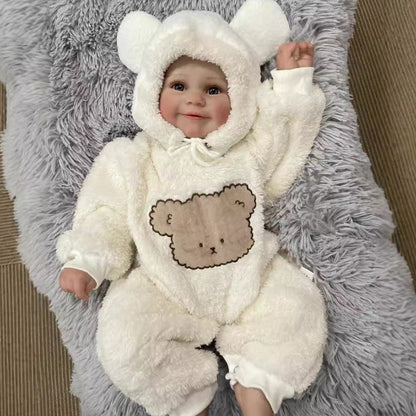 24 Zoll lebensechte Vicky mit offenen Augen Reborn Baby-Maddie