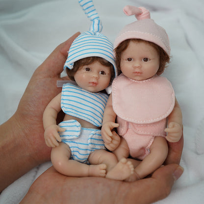 Zoll 15 cm Reborn Puppen offene Augen Zwillinge