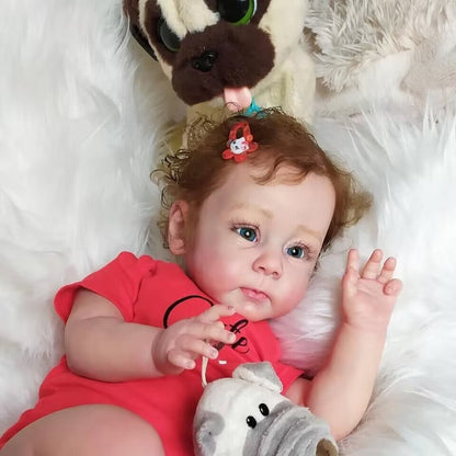 60 cm süße Alger Reborn Puppe mit offenen Augen