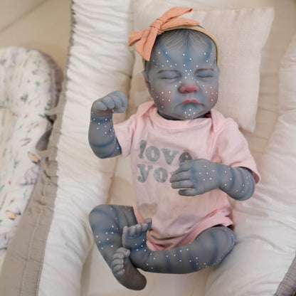 19 Zoll geschlossene Augen Reborn Avatar Baby Mädchen-Levi