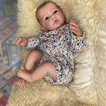 Rodney 20 Zoll Realistische Reborn Puppe mit offenen Augen und gezeichneten Haaren