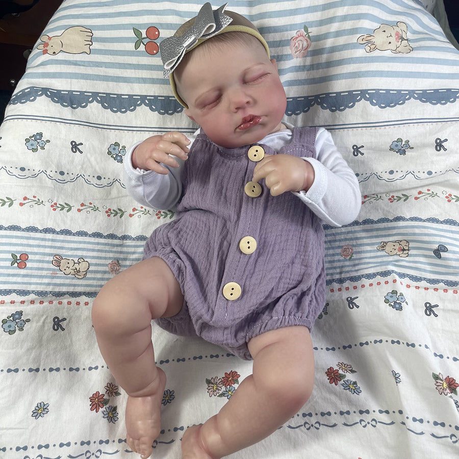 20 Zoll lebensechte Reborn-Puppe Zwillinge Schwestern-Loulou