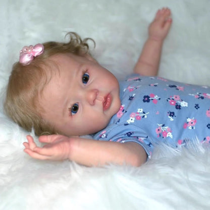 20 Zoll offene Augen blonde Haare realistische Reborn Puppen-Rabe