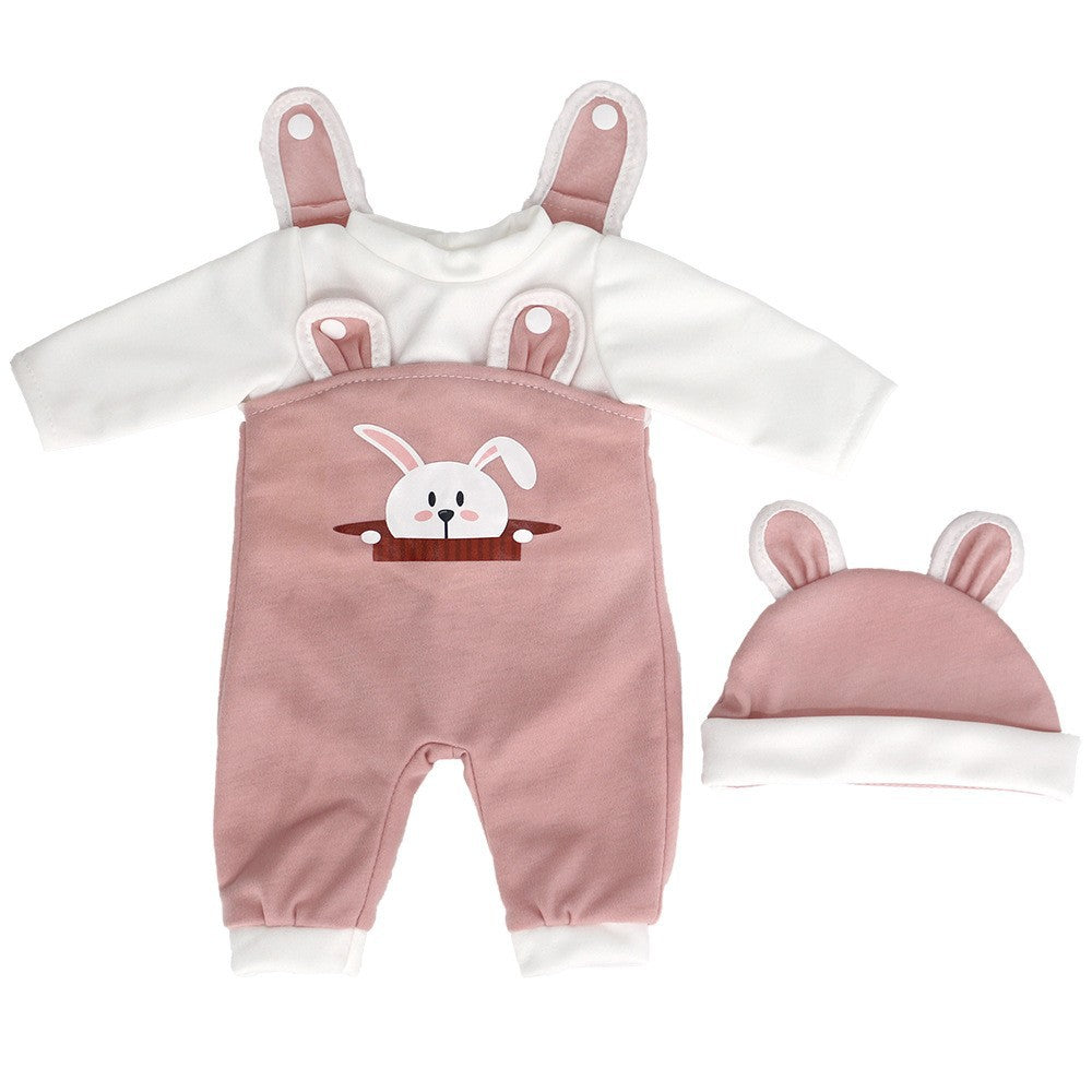 Süße Bärenkleidung mit Mütze für 16-18 Zoll Reborn Puppen