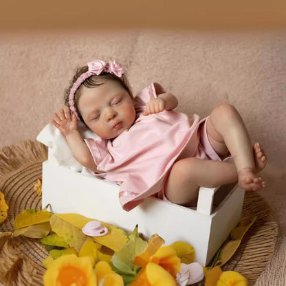 Leila 25 cm Reborn Babypuppen mit kurzen Haaren - Luna