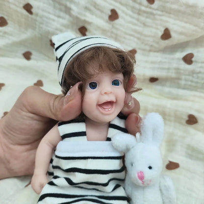 6 Zoll Mini Smile Reborn Puppe Junge-Yannik