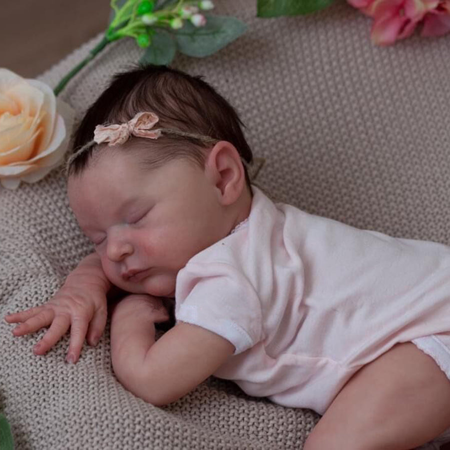 20 Zoll Meroy Geschlossene Augen Reborn Puppen Mädchen-Laura