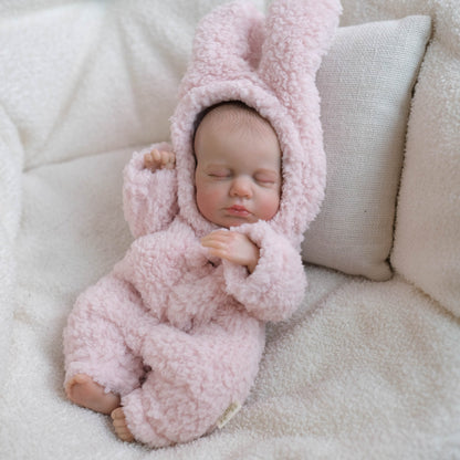 30cm lebensechte schlafende Mini Reborn Puppe Mädchen-Loulou