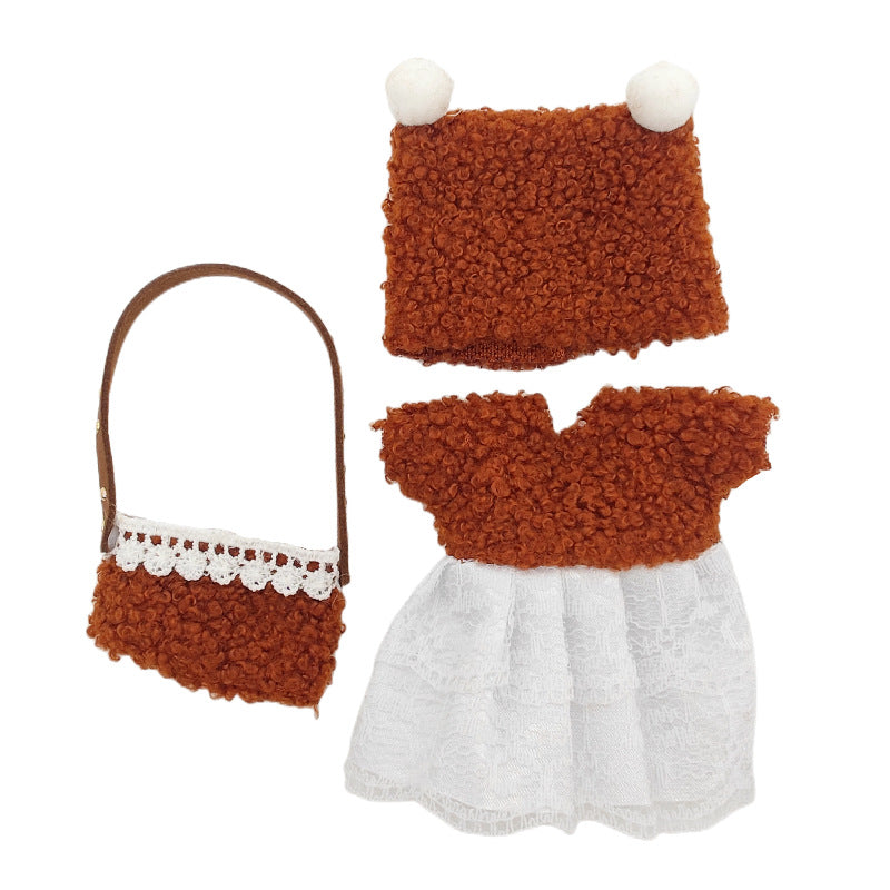 Cartoon-Kleid für 6 Zoll (15 cm) Minipuppen