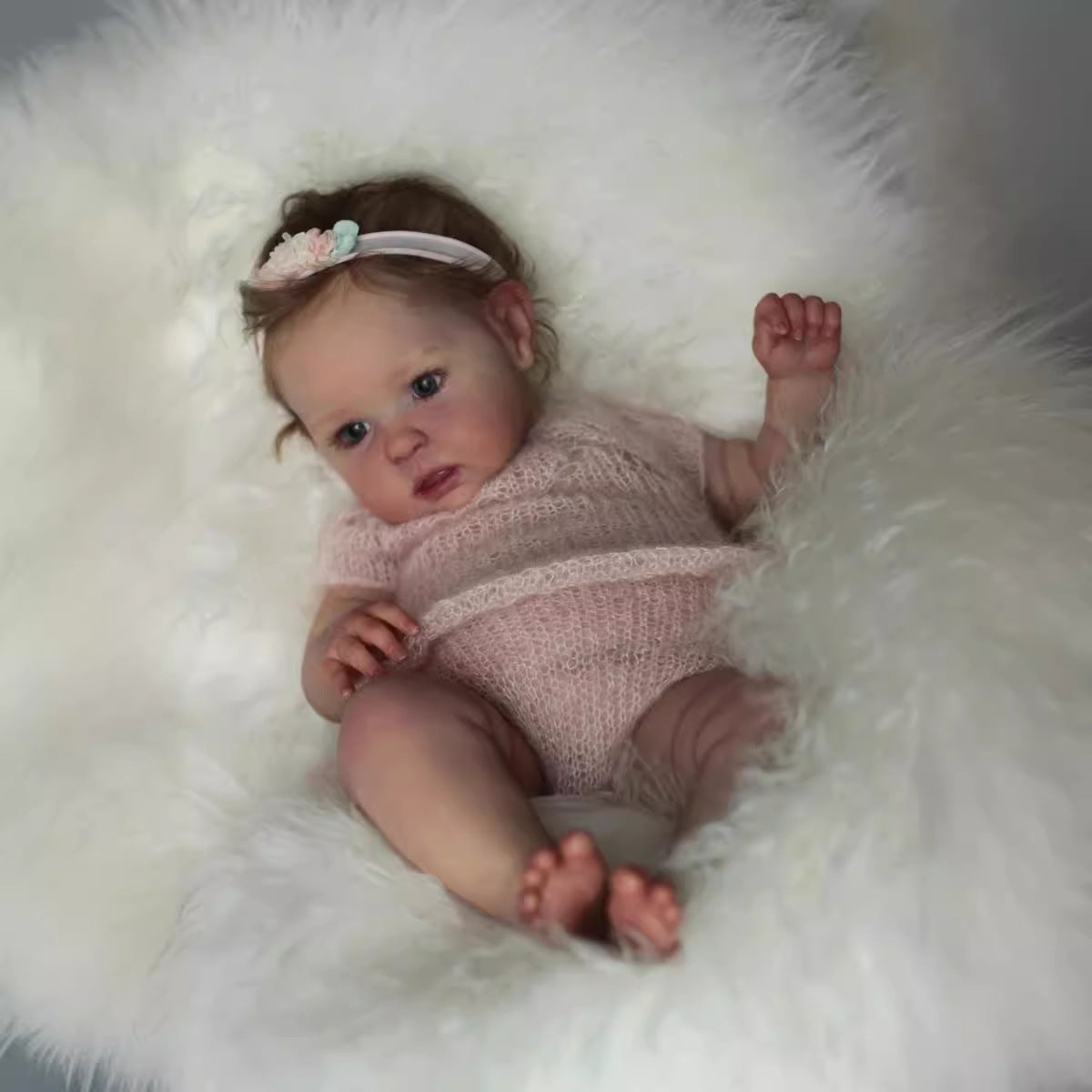 20 Zoll Reborn Babypuppen mit blauen Augen und kurzen Haaren