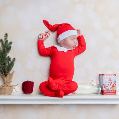 Langärmlige 3-teilige Weihnachtskleidung für 22-24 Zoll Reborn-Puppen