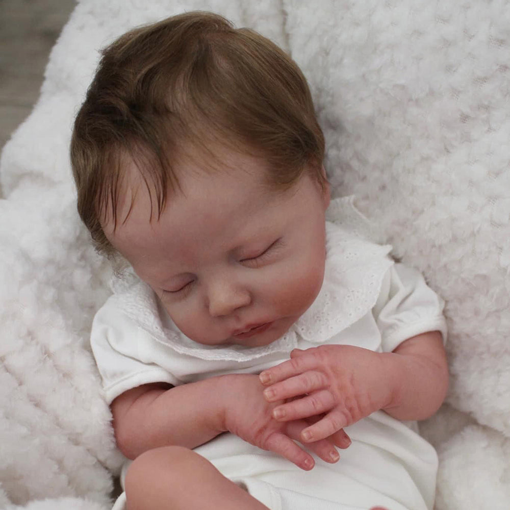 18 Zoll süße Reborn Babypuppen schlafen mit kurzen Haaren - Deliah