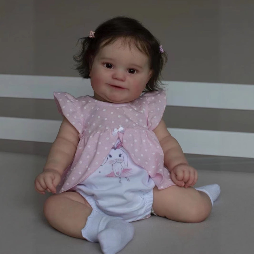 50cm/60cm Carol Offenen Augen Maddie Reborn Puppen Mädchen In Rosa Kleid