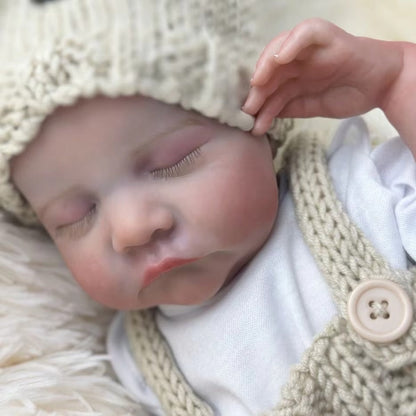 18 Zoll lebensechte Reborn-Puppe mit geschlossenen Augen – Junge Levi