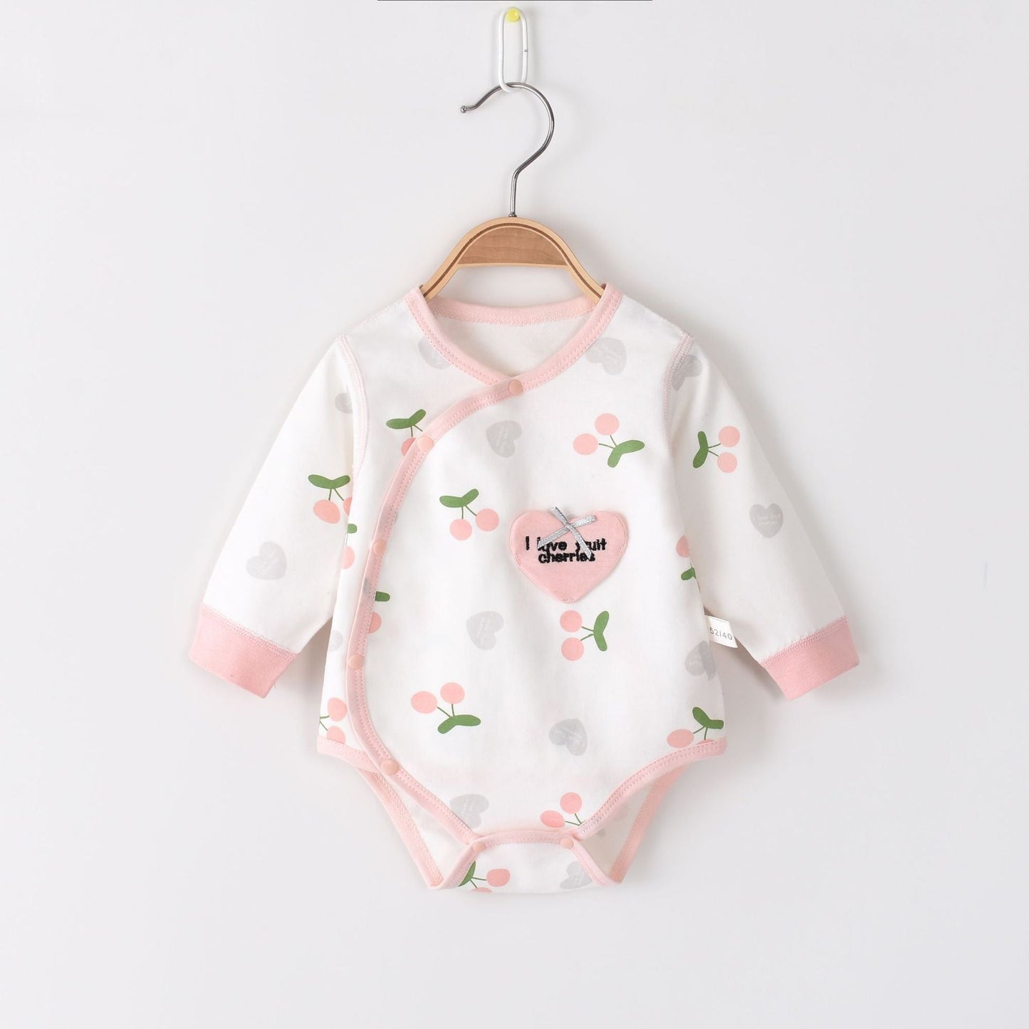 Langärmliger Baumwoll-Vierteljahreszeiten-Body für 53-56 cm Reborn Puppen