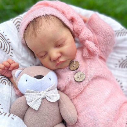 18 Zoll Cecilia süße geschlossene Augen kurzes Haar Reborn Puppe-Levi
