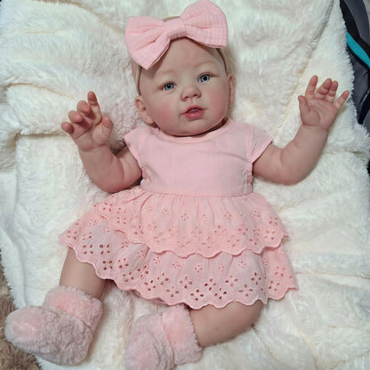 19 Zoll Abigail Reborn Baby Mädchen im rosa Kleid