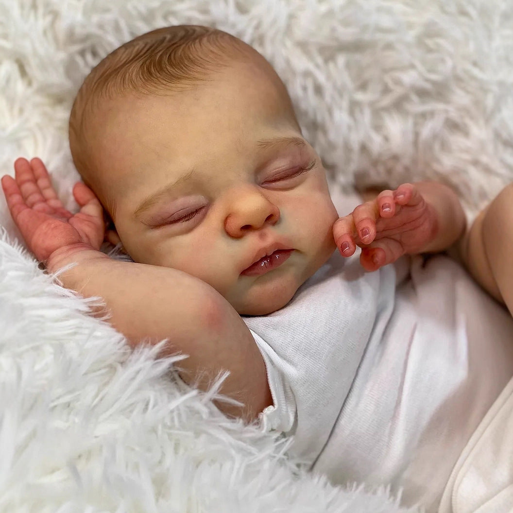 20 Zoll lebensechte weiche Körper geschlossene Augen Reborn Puppe Irys