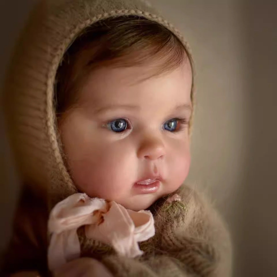 Barbara 19 Zoll Reborn Puppe mit blauen Augen und kurzen Haaren - Ward