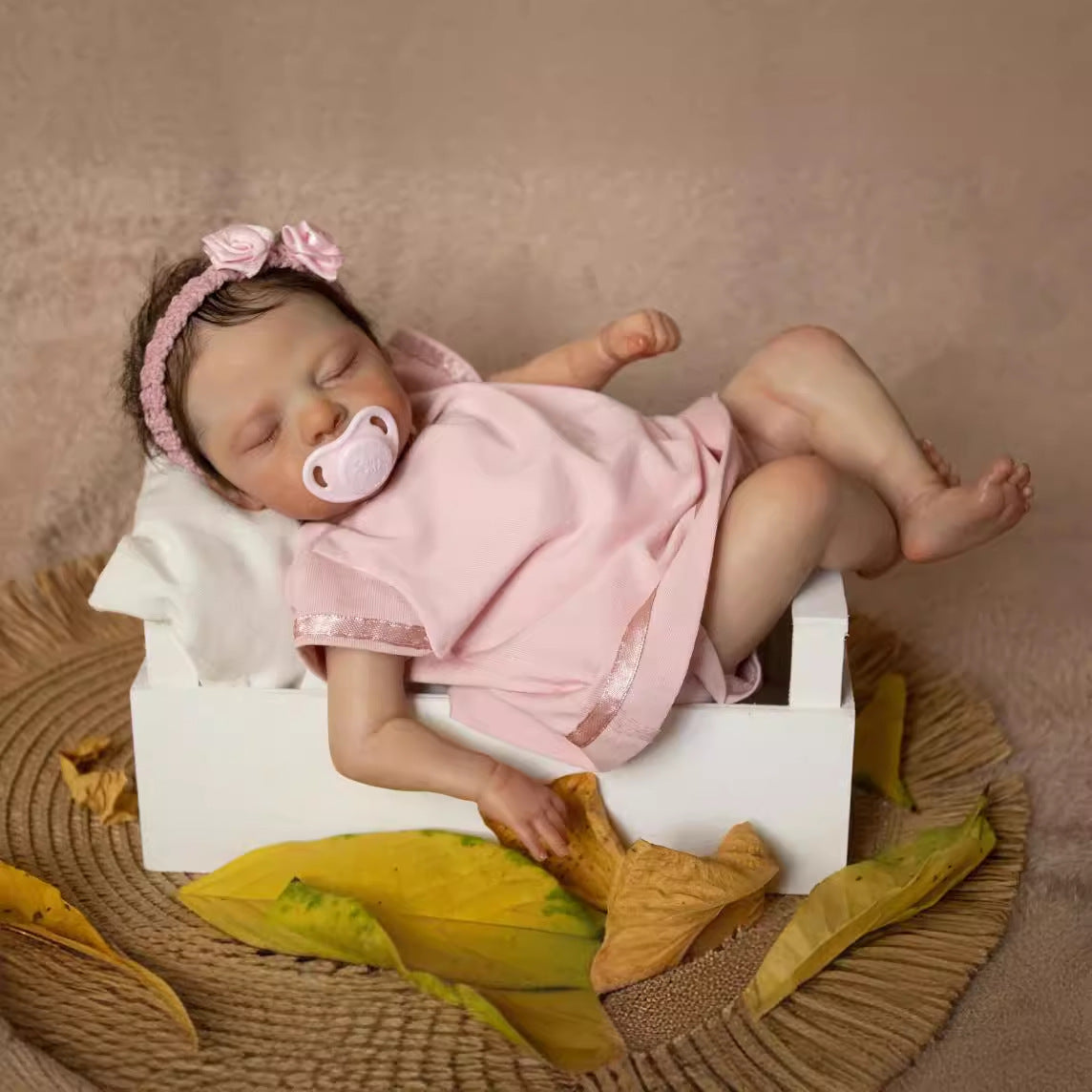 Leila 25 cm Reborn Babypuppen mit kurzen Haaren - Luna