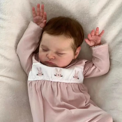 20 Zoll lebensechte geschlossene Augen kurze Haare Reborn Puppe-Laura