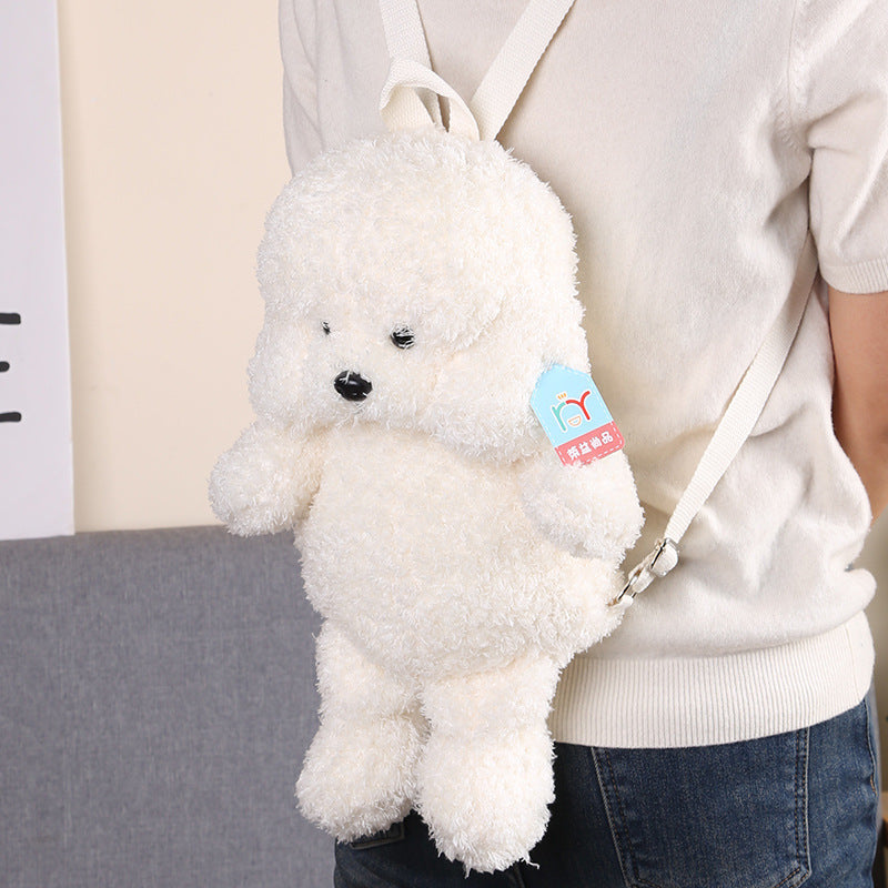 Plüsch-Teddyhund-Rucksack mit Simulation