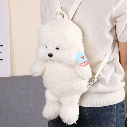 Plüsch-Teddyhund-Rucksack mit Simulation