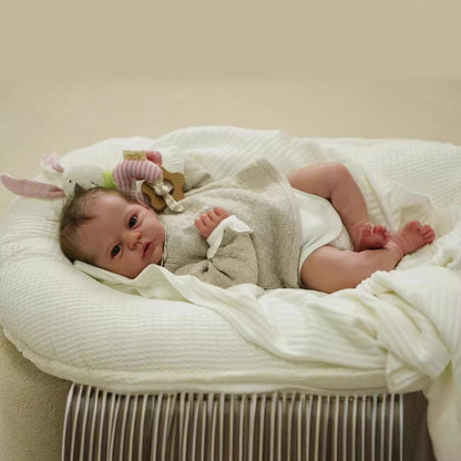19 Zoll Reborn Puppen mit offenen Augen und kurzen Haaren-Evi