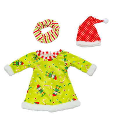 Weihnachtspuppenkleidung für 18 Zoll Reborn-Puppen