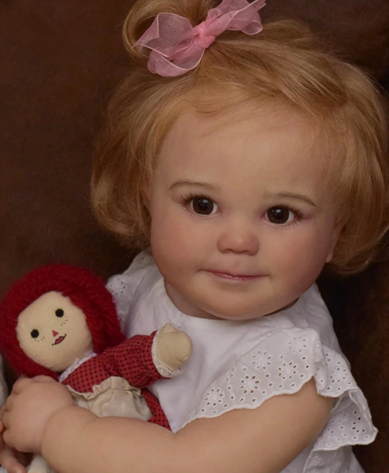 May 60 cm offene Augen blondes Haar Reborn Puppe-June Awake