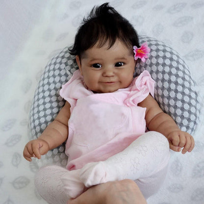 Ada 20 Zoll dunkelhäutige Reborn babypuppen-Maddie