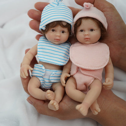 Zoll 15 cm Reborn Puppen offene Augen Zwillinge